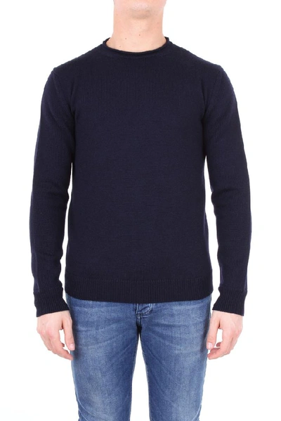 Shop Altea Men's Blue Wool Sweater