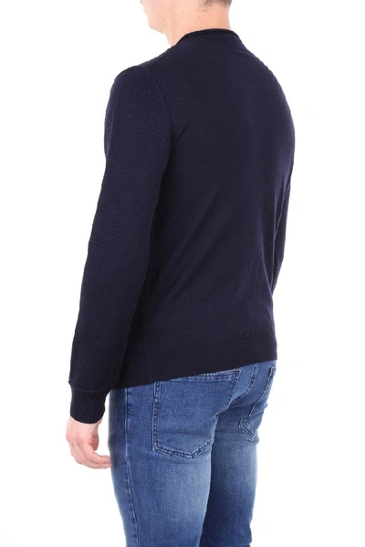 Shop Altea Men's Blue Wool Sweater