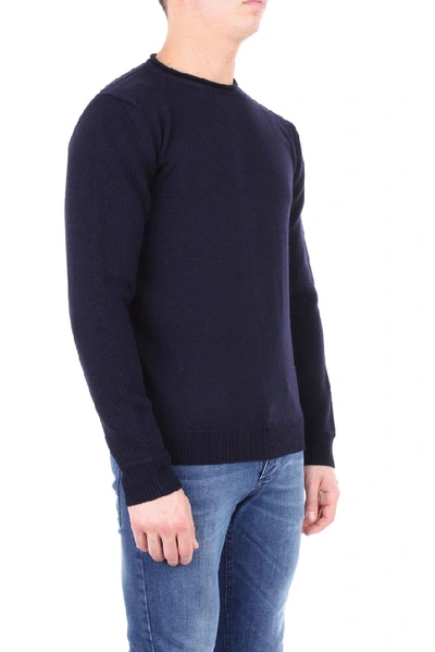 Shop Altea Men's Blue Wool Sweater