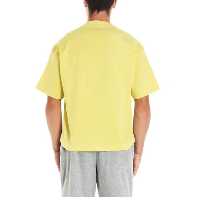 Shop Ambush Men's Yellow Cotton T-shirt