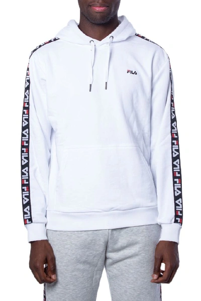 Shop Fila Men's White Cotton Sweatshirt