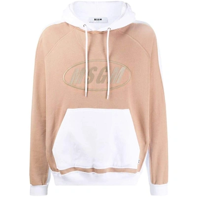 Msgm Hooded Sweatshirt In White