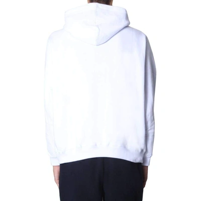 Msgm Hooded Sweatshirt In White