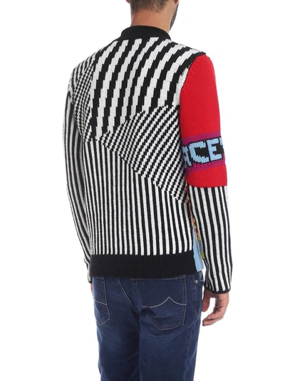 Shop Versace Men's Multicolor Wool Sweater