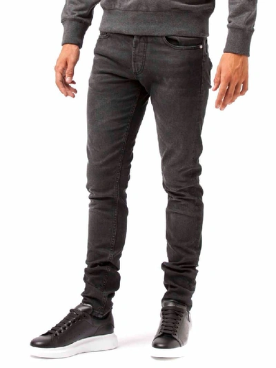 Shop Alexander Mcqueen Men's Black Cotton Jeans