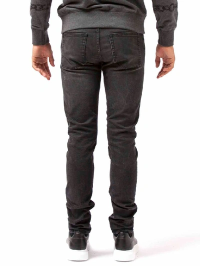 Shop Alexander Mcqueen Men's Black Cotton Jeans
