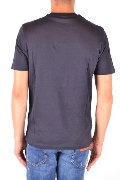 Shop Emporio Armani Men's Blue Cotton T-shirt