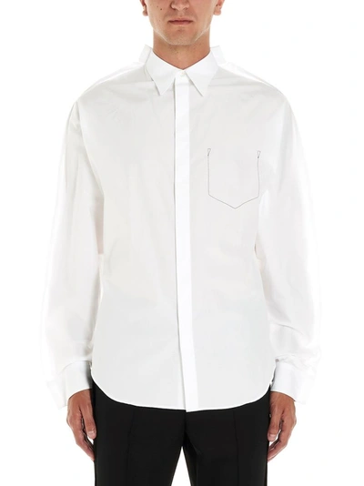 Shop Maison Margiela Men's White Cotton Shirt