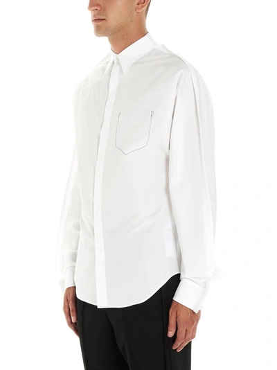 Shop Maison Margiela Men's White Cotton Shirt