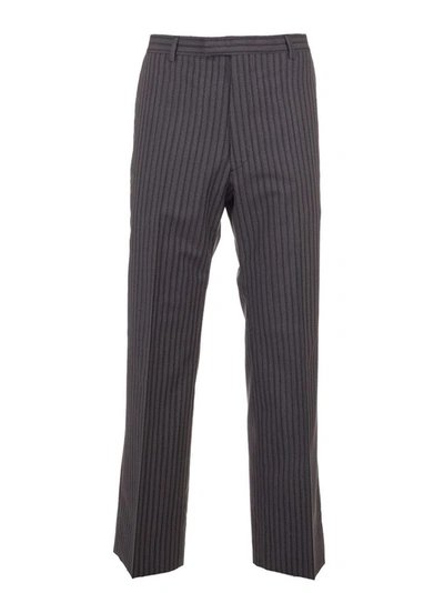Shop Prada Men's Grey Wool Pants