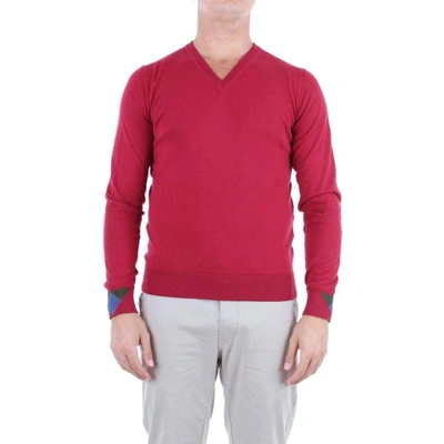 Shop Etro Men's Red Cotton Sweater