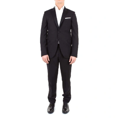 Shop Neil Barrett Men's Black Wool Suit