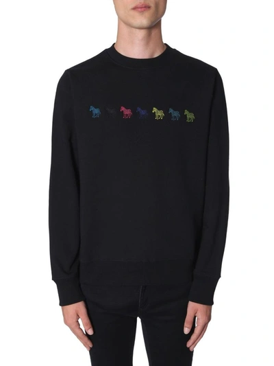 Shop Ps By Paul Smith Men's Black Cotton Sweatshirt