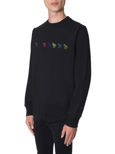 Shop Ps By Paul Smith Men's Black Cotton Sweatshirt