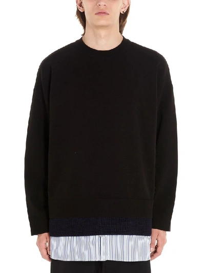 Shop Juunj Juun.j Men's Black Cotton Sweatshirt