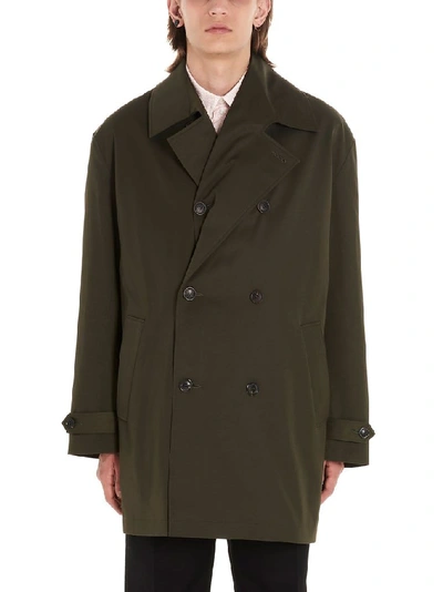 Shop Y/project Men's Green Polyester Trench Coat