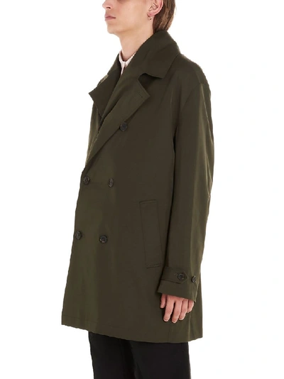 Shop Y/project Men's Green Polyester Trench Coat
