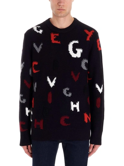 Shop Givenchy Men's Blue Wool Sweater