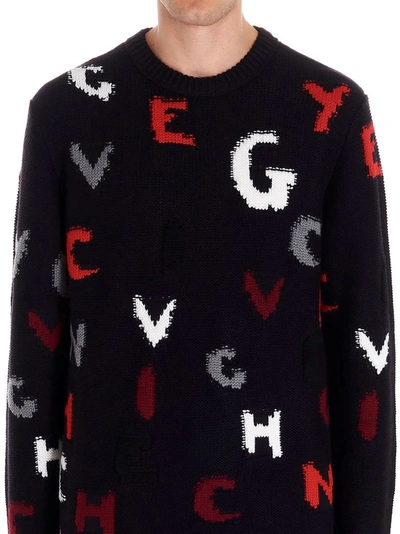 Shop Givenchy Men's Blue Wool Sweater