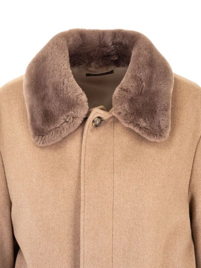 Shop Loro Piana Men's Brown Cashmere Coat