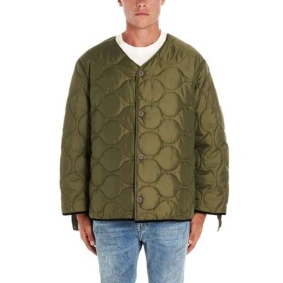 Shop Buscemi Men's Green Polyamide Down Jacket
