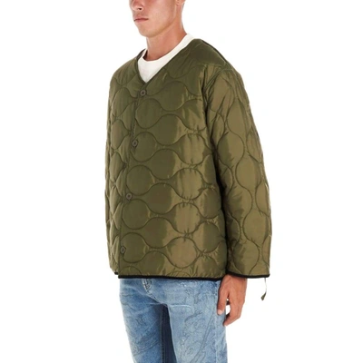 Shop Buscemi Men's Green Polyamide Down Jacket