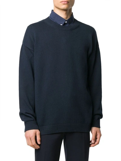 Shop Kenzo Men's Blue Cotton Sweater