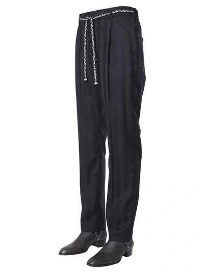 Shop Saint Laurent Men's Black Wool Pants