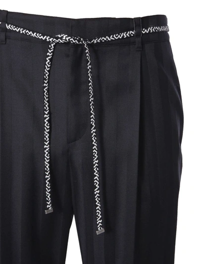 Shop Saint Laurent Men's Black Wool Pants