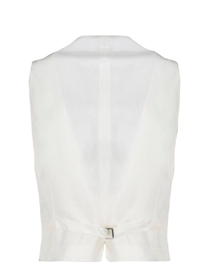 Shop Z Zegna Men's White Wool Vest