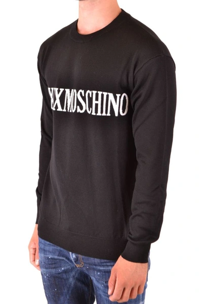 Shop Moschino Men's Black Wool Sweater