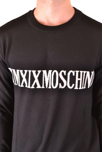 Shop Moschino Men's Black Wool Sweater
