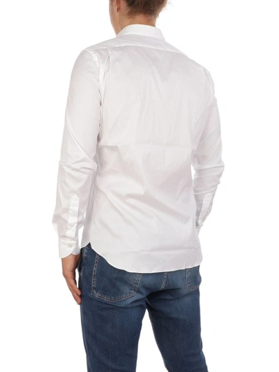 Shop Aquascutum Men's White Cotton Shirt