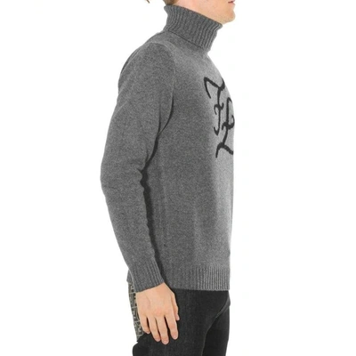 Shop Fendi Men's Grey Wool Sweater