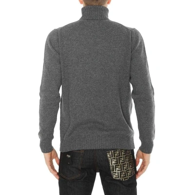 Shop Fendi Men's Grey Wool Sweater