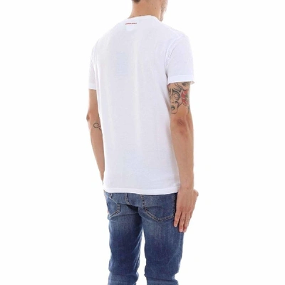 Shop Dsquared2 Men's White Cotton T-shirt