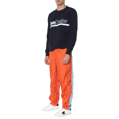 Shop Comme Des Garçons Men's Orange Polyester Pants