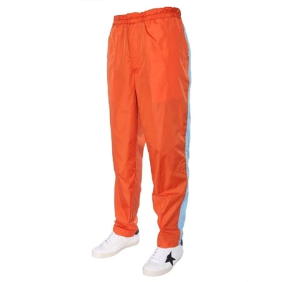 Shop Comme Des Garçons Men's Orange Polyester Pants