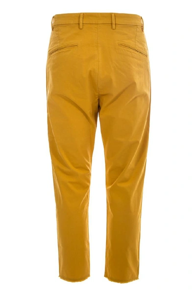 Shop Pence Men's Yellow Cotton Pants