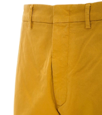 Shop Pence Men's Yellow Cotton Pants