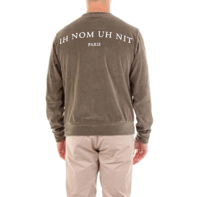 Shop Ih Nom Uh Nit Men's Green Cotton Sweatshirt