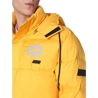 Shop Mcq By Alexander Mcqueen Men's Yellow Polyamide Down Jacket