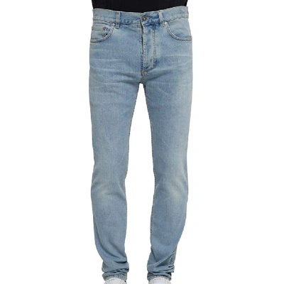 Shop Givenchy Men's Light Blue Cotton Jeans