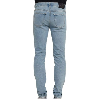 Shop Givenchy Men's Light Blue Cotton Jeans