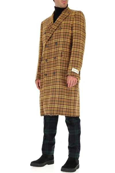 Shop Golden Goose Men's Beige Wool Coat
