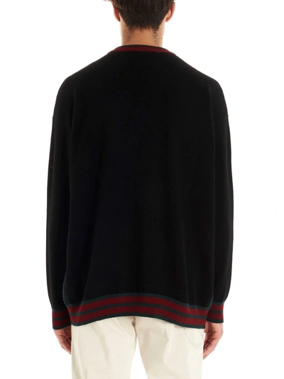 Shop Ballantyne Men's Black Cashmere Sweater
