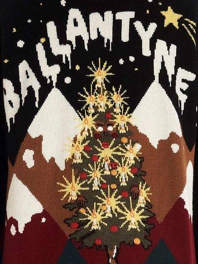 Shop Ballantyne Men's Black Cashmere Sweater