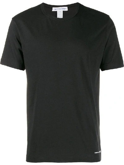 Shop Comme Des Garçons Shirt Men's Black Cotton T-shirt
