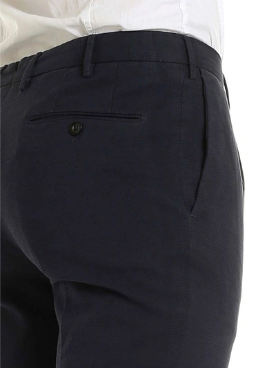 Shop Incotex Men's Blue Cotton Pants