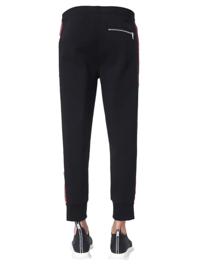 Shop Neil Barrett Men's Black Viscose Joggers